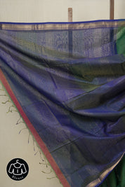 Green Maheshwari Tissue Saree - SRGMTS597