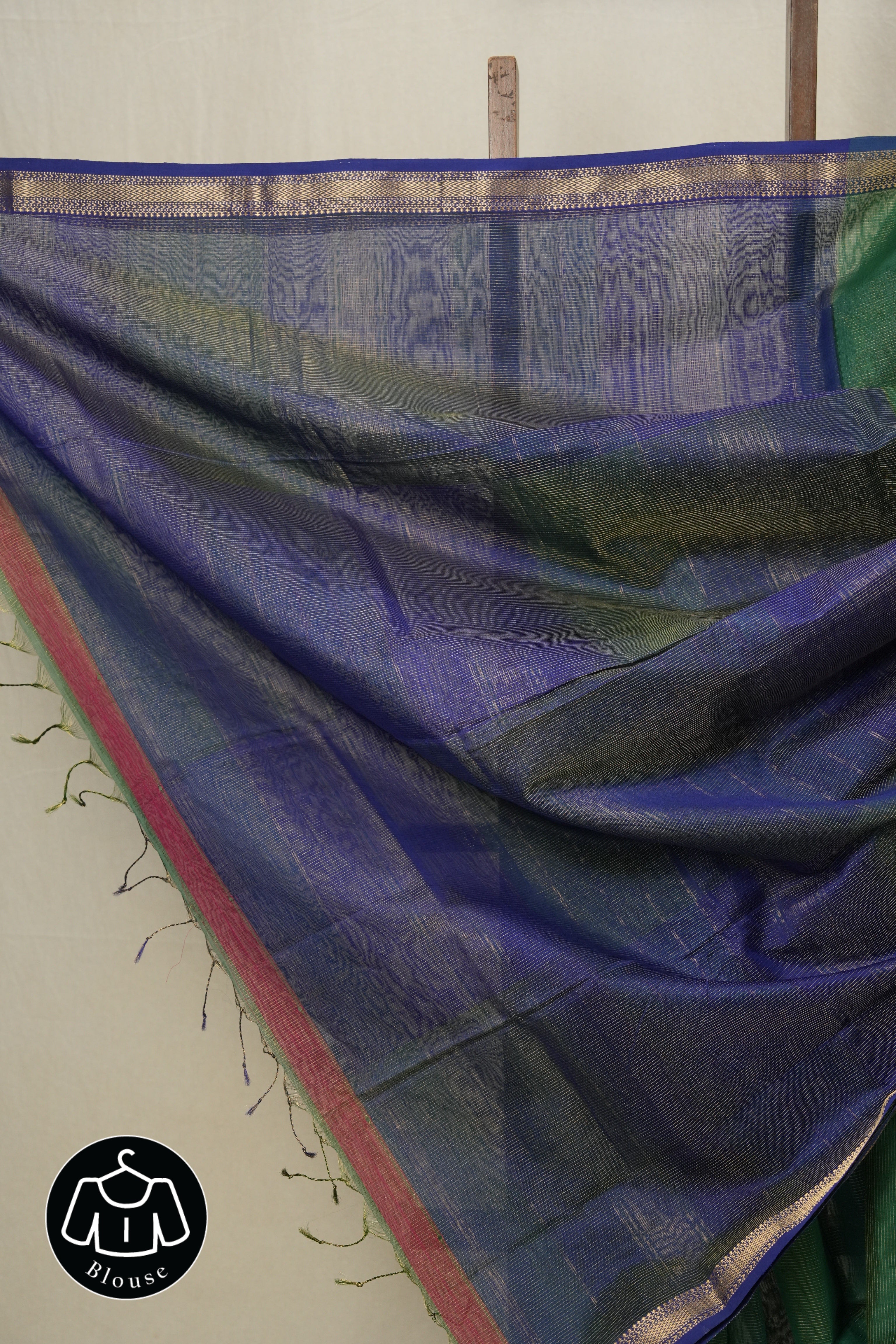 Green Maheshwari Tissue Saree - SRGMTS597