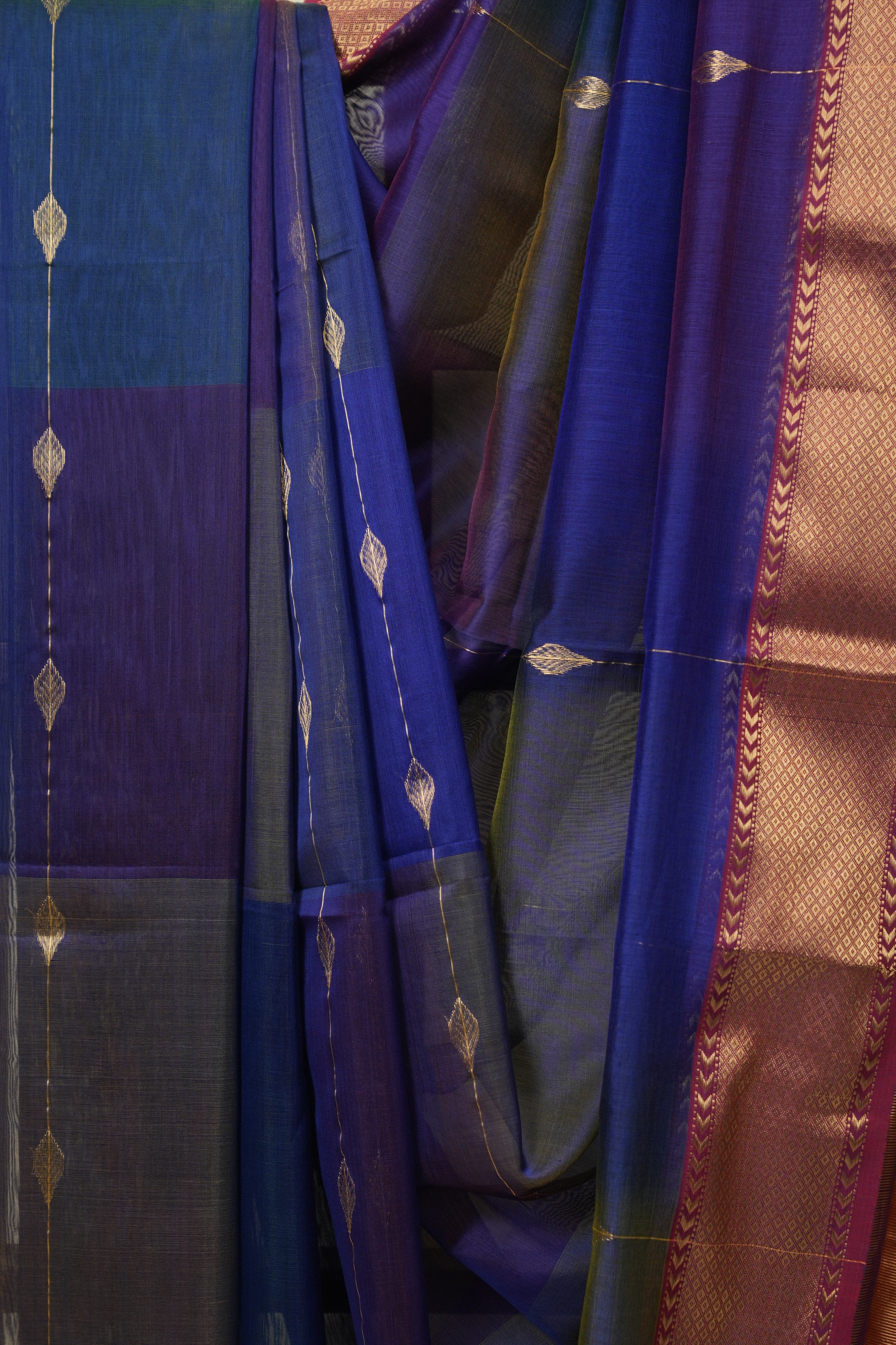 Multicolour Maheshwari Saree - SRMMS1238