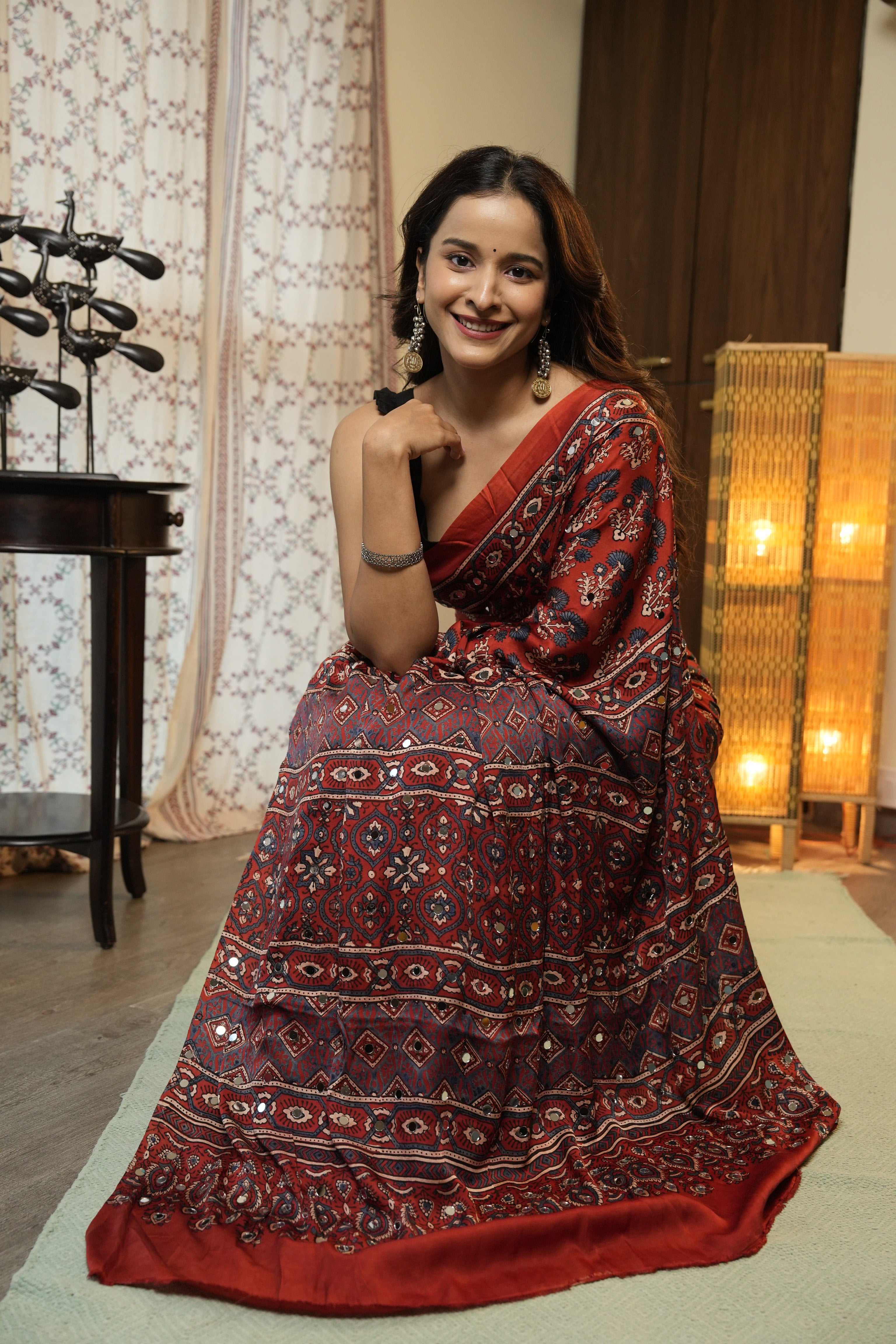 Maroon HBP Modal Silk Saree - SRMMSS621