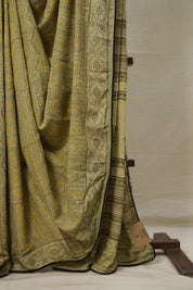 Light Green HBP Modal Silk Saree - SRLGMSS484