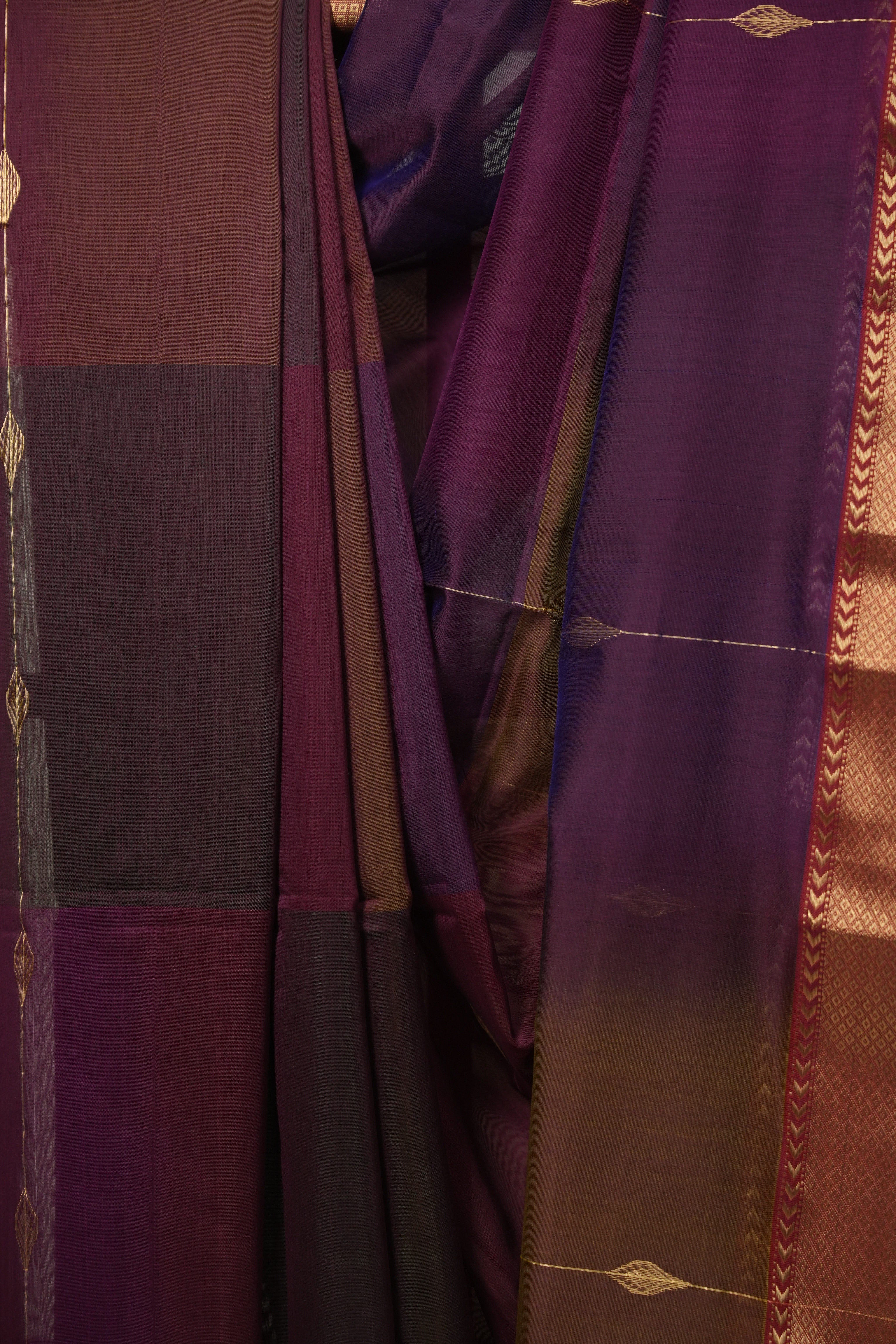 Coffee Brown Maheshwari Saree - SRCBMS1237