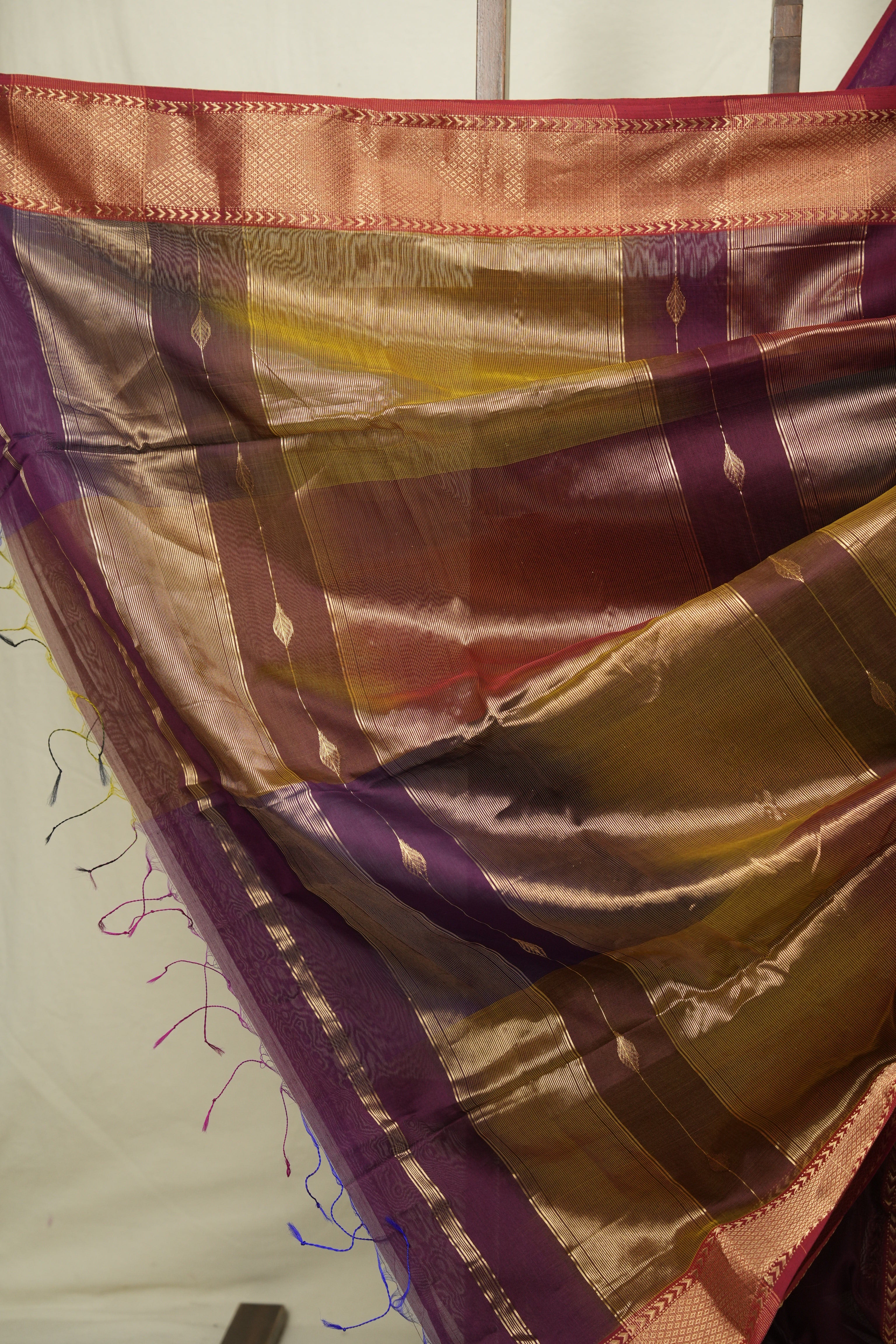 Coffee Brown Maheshwari Saree - SRCBMS1237