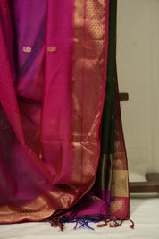 Rani Pink Maheshwari Saree - SRRPMS1235