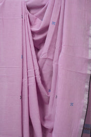 Lilac Bengal Cotton Jamdani Saree - SRLBCJS202