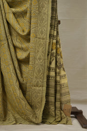Sage Green HBP Modal Silk Saree - SRSGMSS487