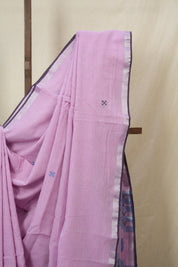 Lilac Bengal Cotton Jamdani Saree - SRLBCJS202