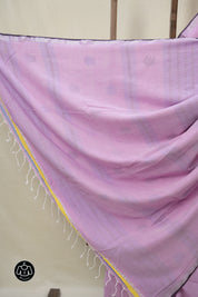 Lilac Bengal Cotton Jamdani Saree - SRLBCJS202