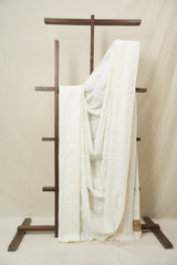White Mul Bengal Cotton Jamdani Saree - SRWBCJS232