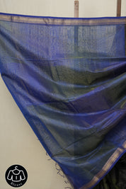 Two Tone Green Maheshwari Tissue Saree - SRTTGMTS590