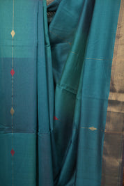 Peacock Green Maheshwari Saree - SRPGMS1242
