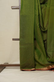 Green Maheshwari Tissue Saree - SRGMTS589