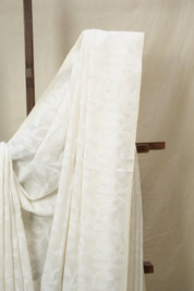 White Mul Bengal Cotton Jamdani Saree - SRWBCJS232