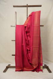 Pink Raw Silk Saree - SRPRSS907
