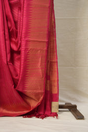 Pink Raw Silk Saree - SRPRSS907