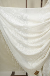 White Mul Bengal Cotton Jamdani Saree - SRWBCJS232