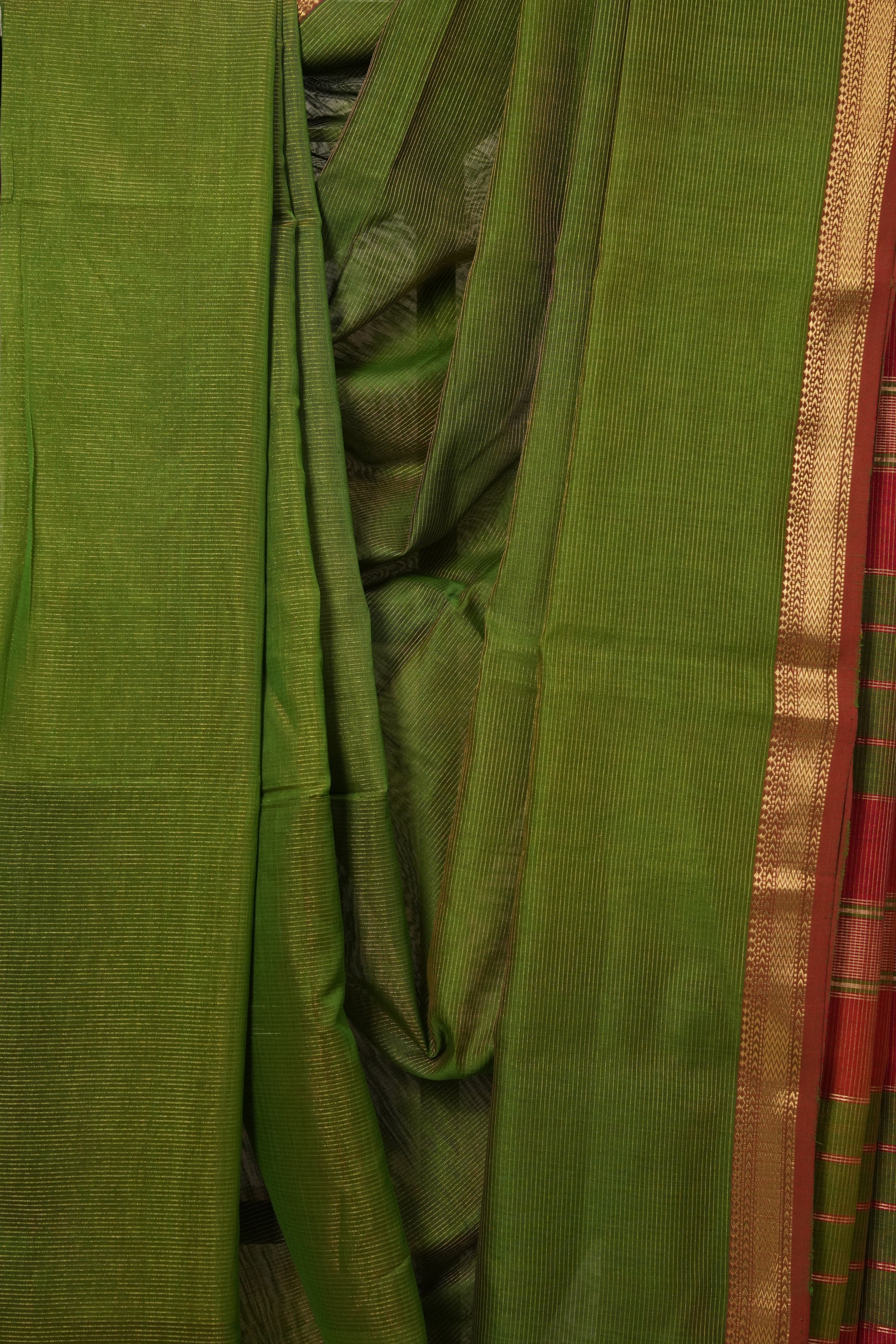 Green Maheshwari Tissue Saree - SRGMTS589