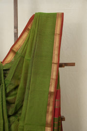 Green Maheshwari Tissue Saree - SRGMTS589
