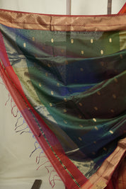 Peacock Green Maheshwari Saree - SRPGMS1243