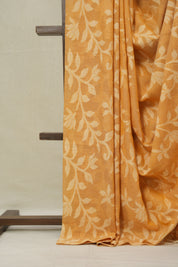 Light orange Mul Bengal Cotton Jamdani Saree - SRLOBCJS229