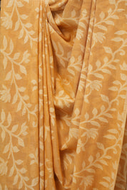 Light orange Mul Bengal Cotton Jamdani Saree - SRLOBCJS229