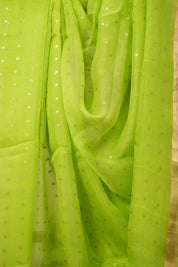 Parrot Green Matka Silk Saree - SRPGMSS78