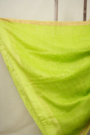 Parrot Green Matka Silk Saree - SRPGMSS78