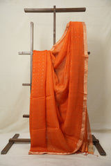 Orange Matka Silk Saree - SROMSS77