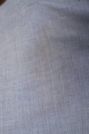 Bluish Grey Bengal Cotton Saree With Lace (DEFECT) - SRBGBCSWL88-PI