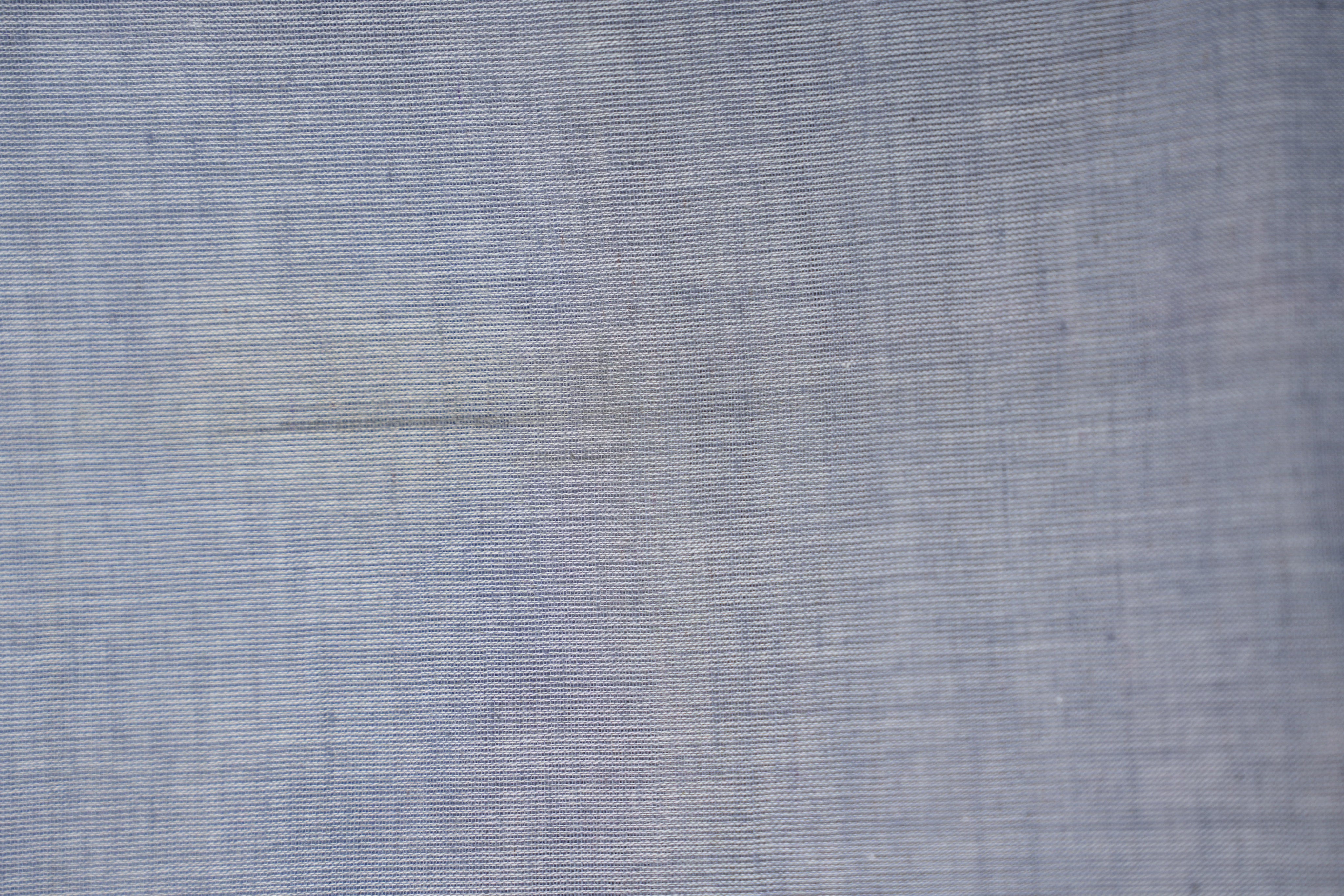 Bluish Grey Bengal Cotton Saree With Lace (DEFECT) - SRBGBCSWL88-PI