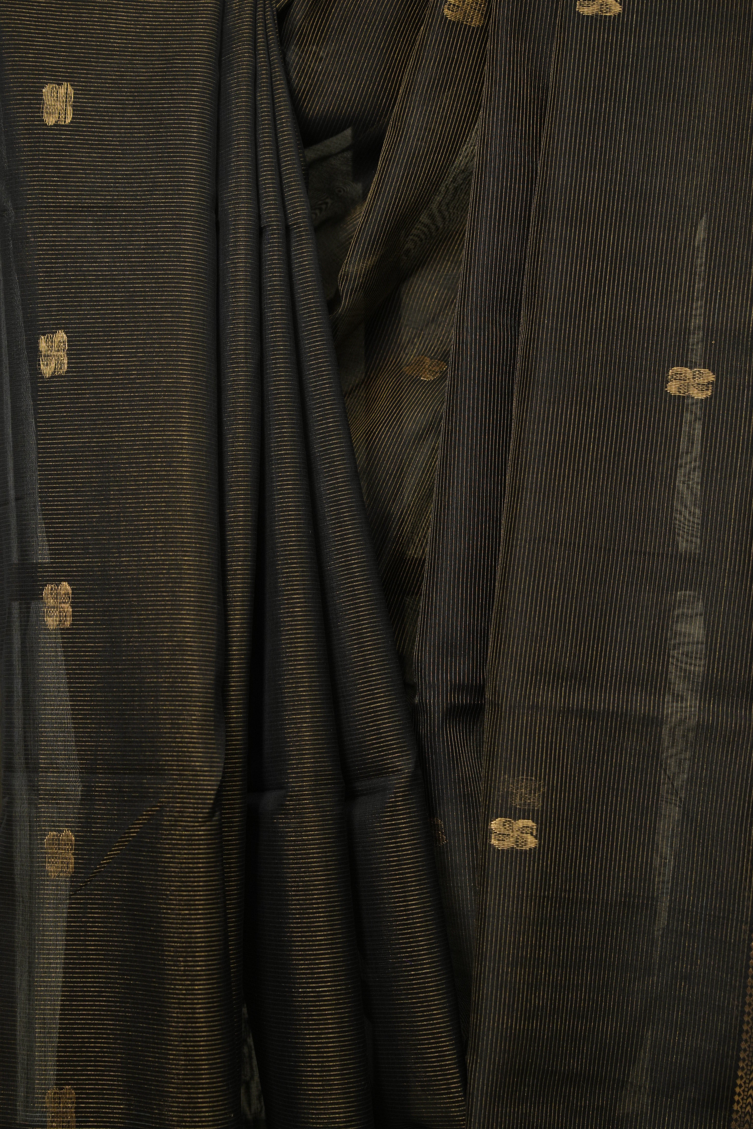 Black Maheshwari Saree - SRBMS1269