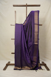 Purple Raw Silk Saree - SRPRSS889