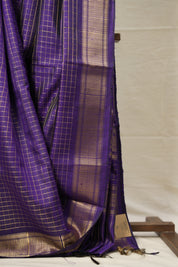Purple Raw Silk Saree - SRPRSS889
