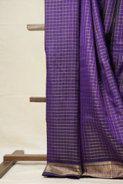 Purple Raw Silk Saree - SRPRSS889