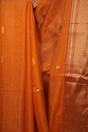 Orange Maheshwari Tissue Saree - SROMTS756