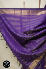 Purple Raw Silk Saree - SRPRSS889