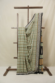 Cream HBP Cotton Saree - SRCCS3378