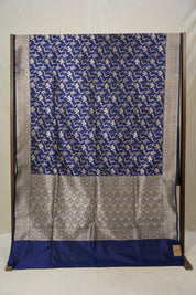 Royal Blue Banarasi Silk Saree - Saavari - SSRBBSS80