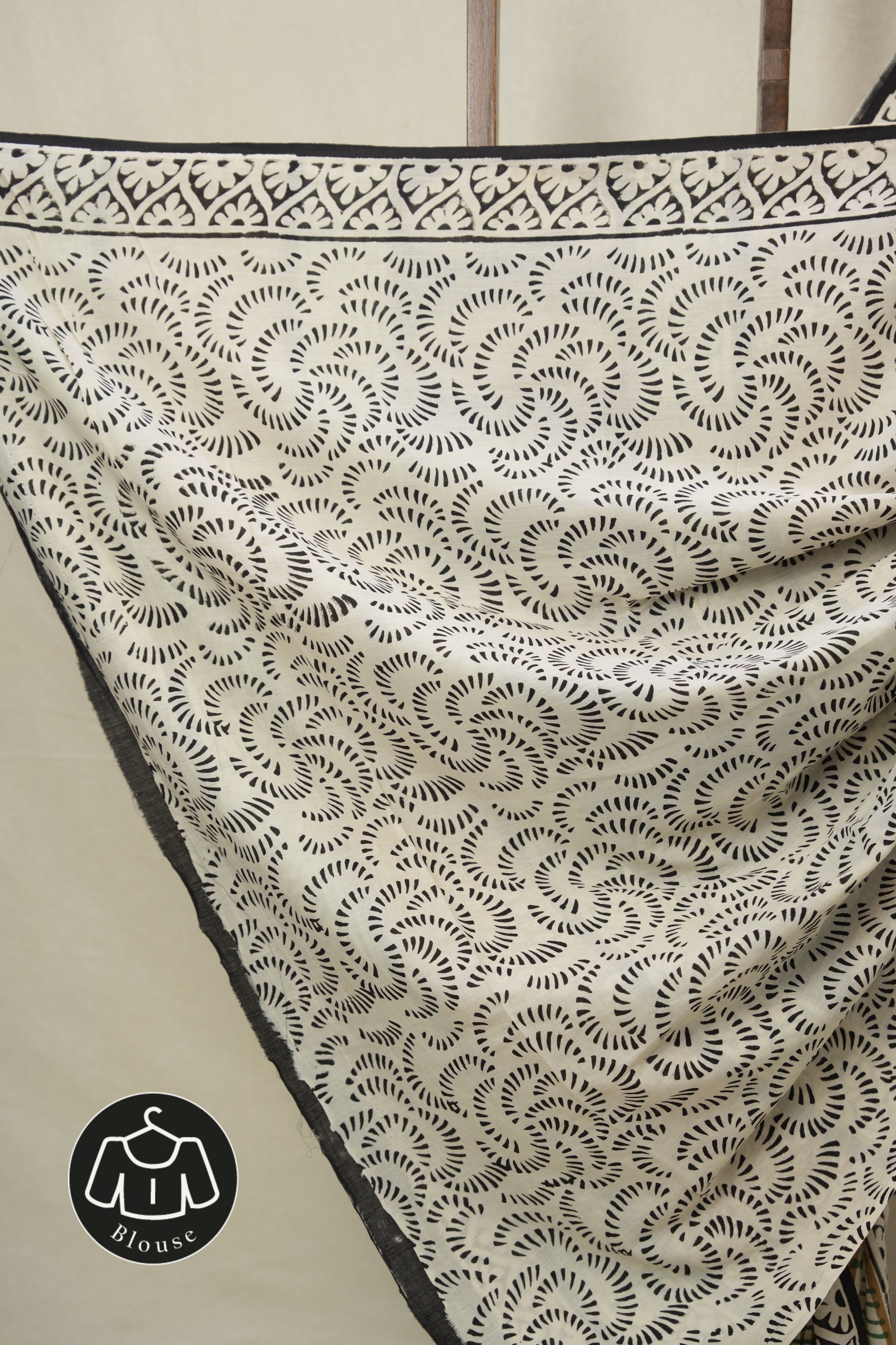 Cream HBP Cotton Saree - SRCCS3378