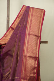 Magenta Maheshwari Tissue Saree - SRMMTS760