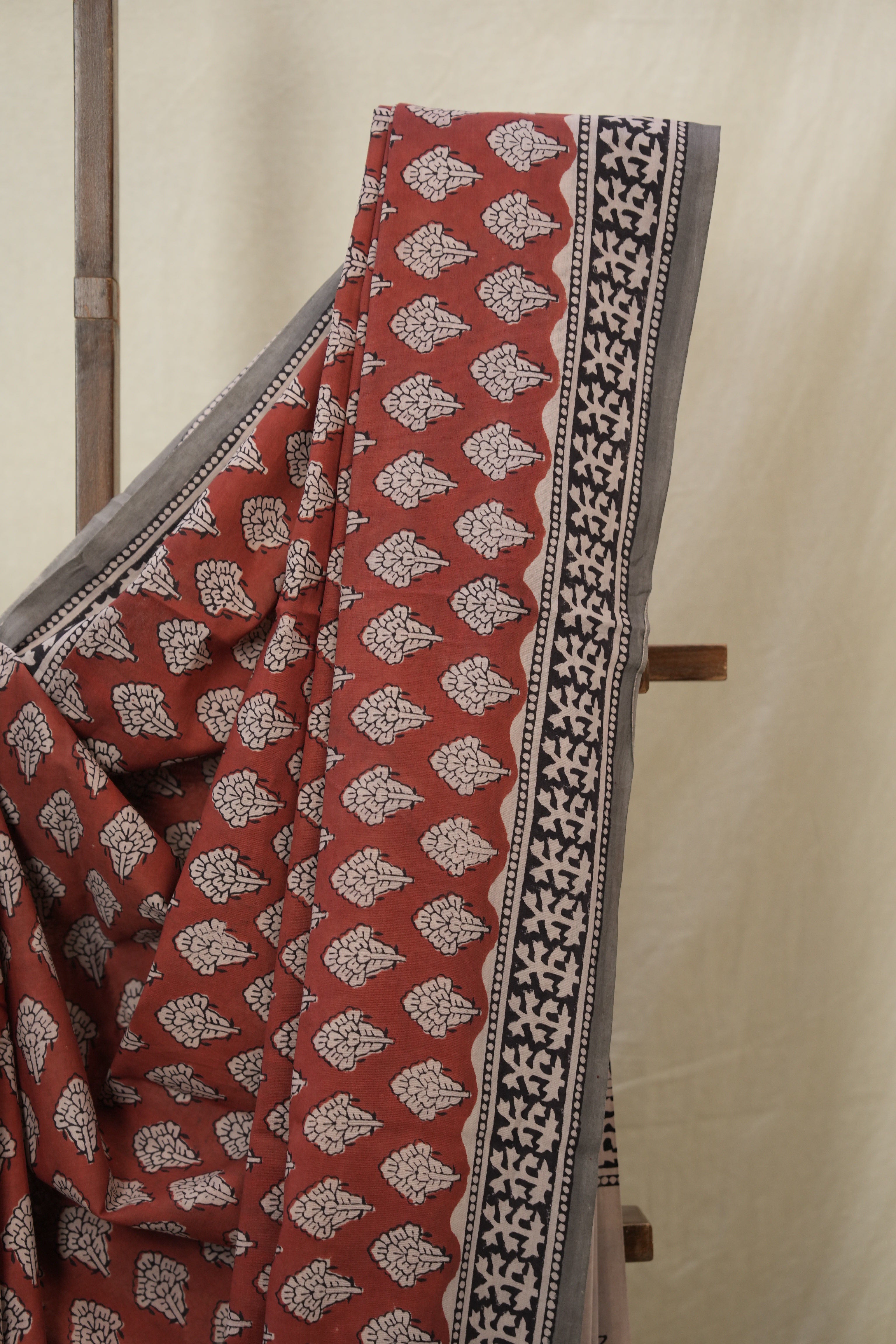 Maroon HBP Cotton Saree - SRMCS3291