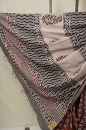 Maroon HBP Cotton Saree - SRMCS3291