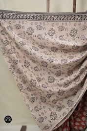 Maroon HBP Cotton Saree - SRMCS3291