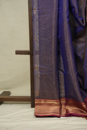 Purple Maheshwari Tissue Saree - SRPMTS761