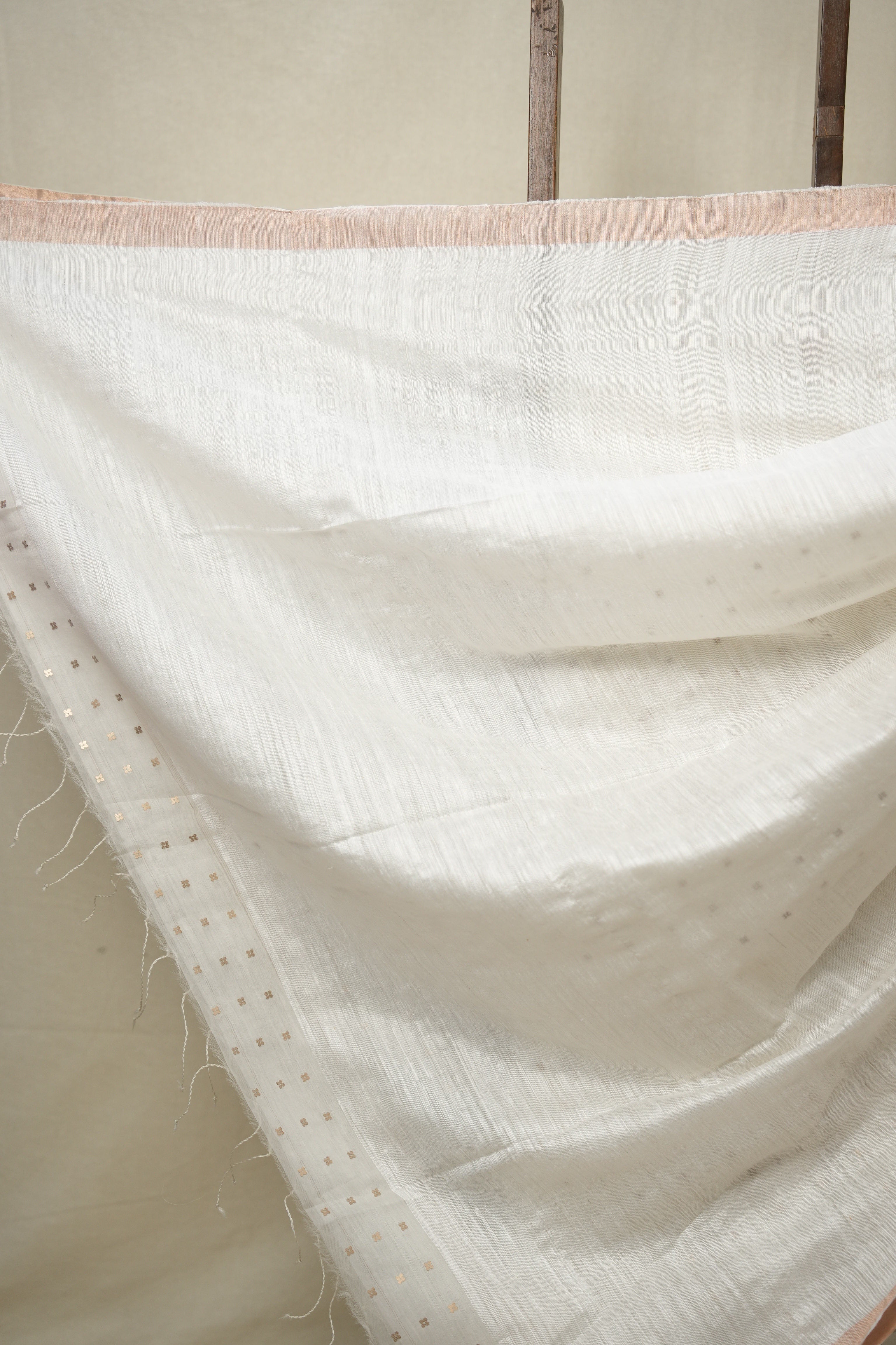 White Matka Silk Saree - SRWMSS83