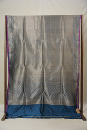 Golden Blue Banarasi Silk Saree - SRGBBSS842