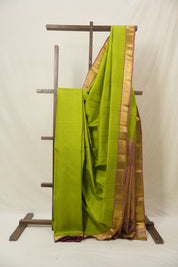 Parrot Green Kanjivaram Silk Saree - SRPGKSS1061
