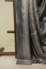Grey Tissue Tussar Silk Saree - SRGTTSS613