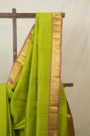 Parrot Green Kanjivaram Silk Saree - SRPGKSS1061