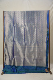 Deep Ocean Banarasi Silk Saree - Saavari - SSDOBSS48